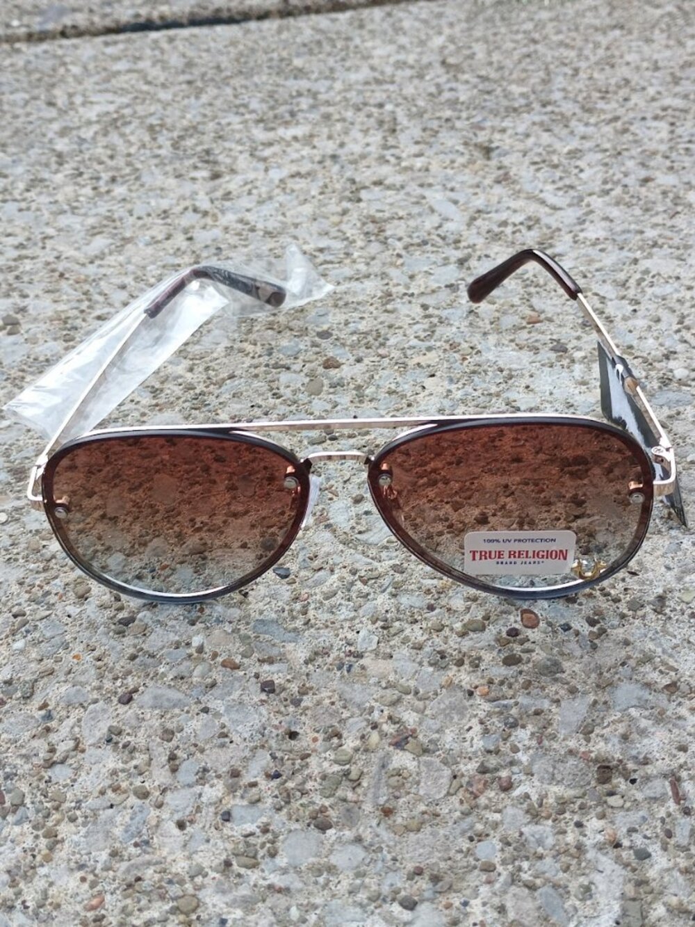 True Religion Aviator Style Sunglasses NWT